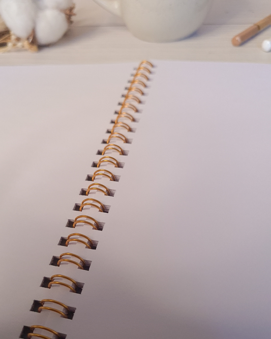 Carnet à spirales A5 en kraft : "Compte sur moi"