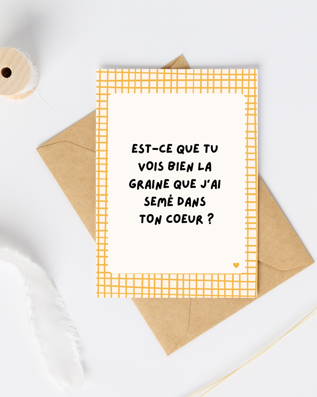 Carte de soutien : est-ce que tu vois bien la graine que j'ai semé dans ton coeur